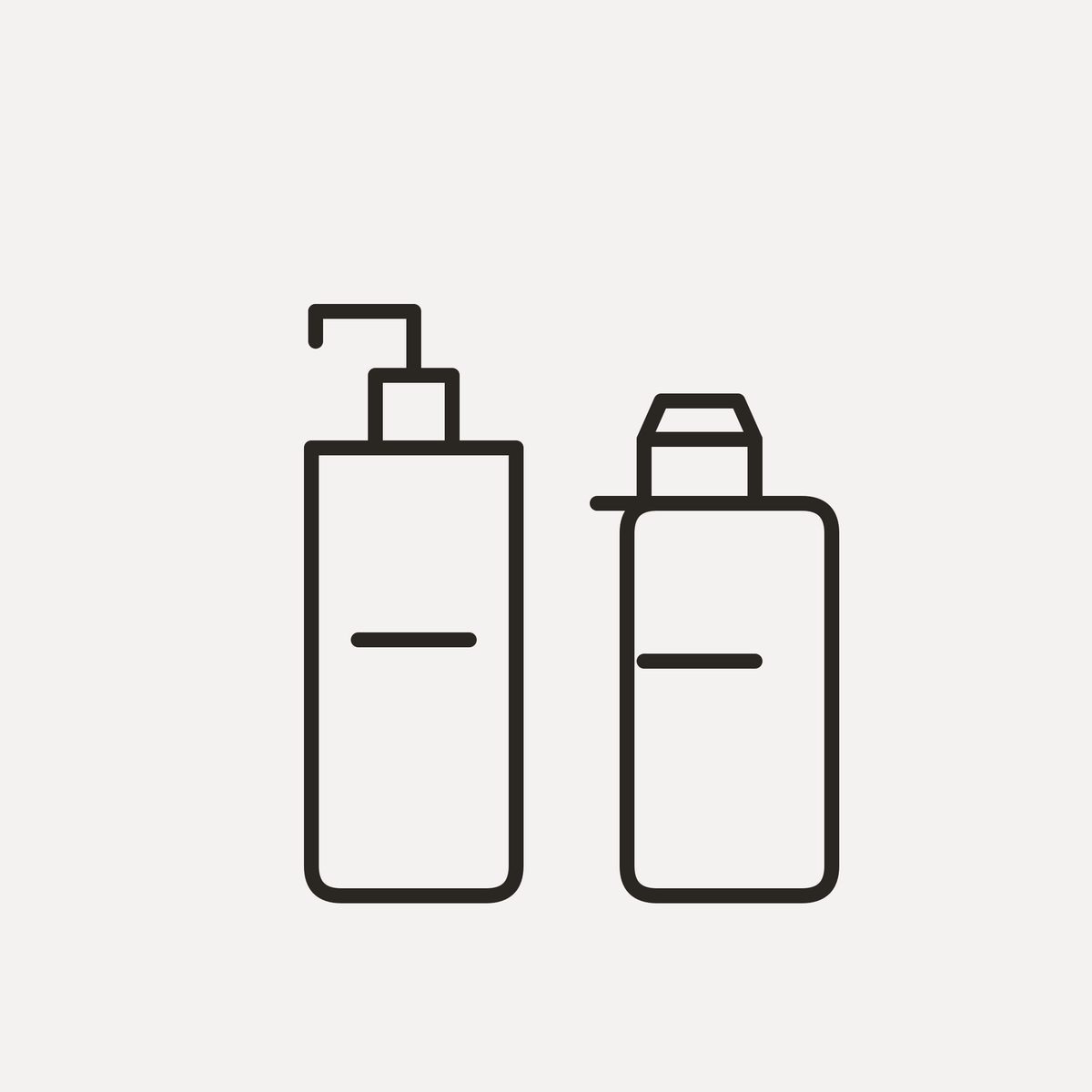 Shampoo and conditioner — bottles icon