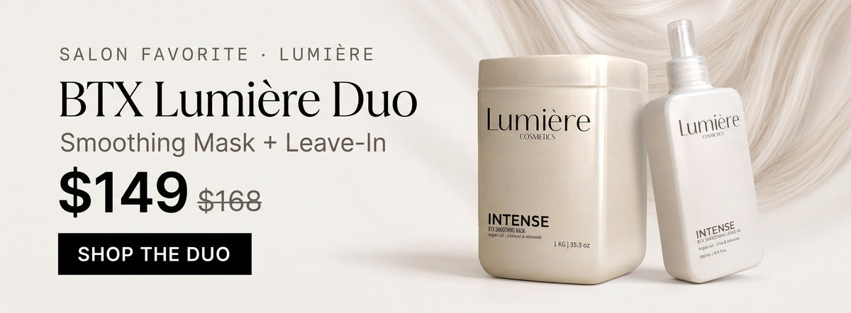 BTX Lumière Duo offer: Lumière BTX Smoothing Mask + Leave-In for $149
