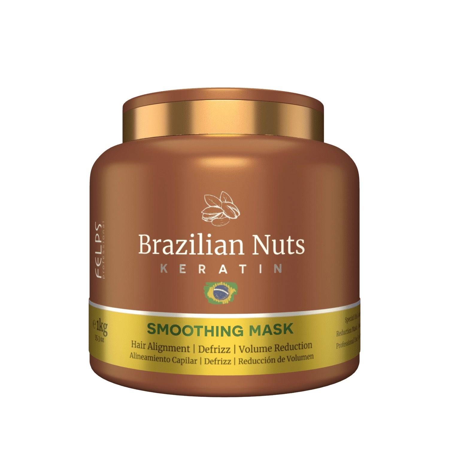 Felps Brazilian Nuts XBTX Hair Botox Straightening Smoothing Mask 35oz image 0