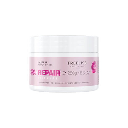 Tree Liss Spa & Repair Metal Control Home Care Kit — Shampoo 10.1oz, Mask 8.8oz & Hair Defense Spray 2oz