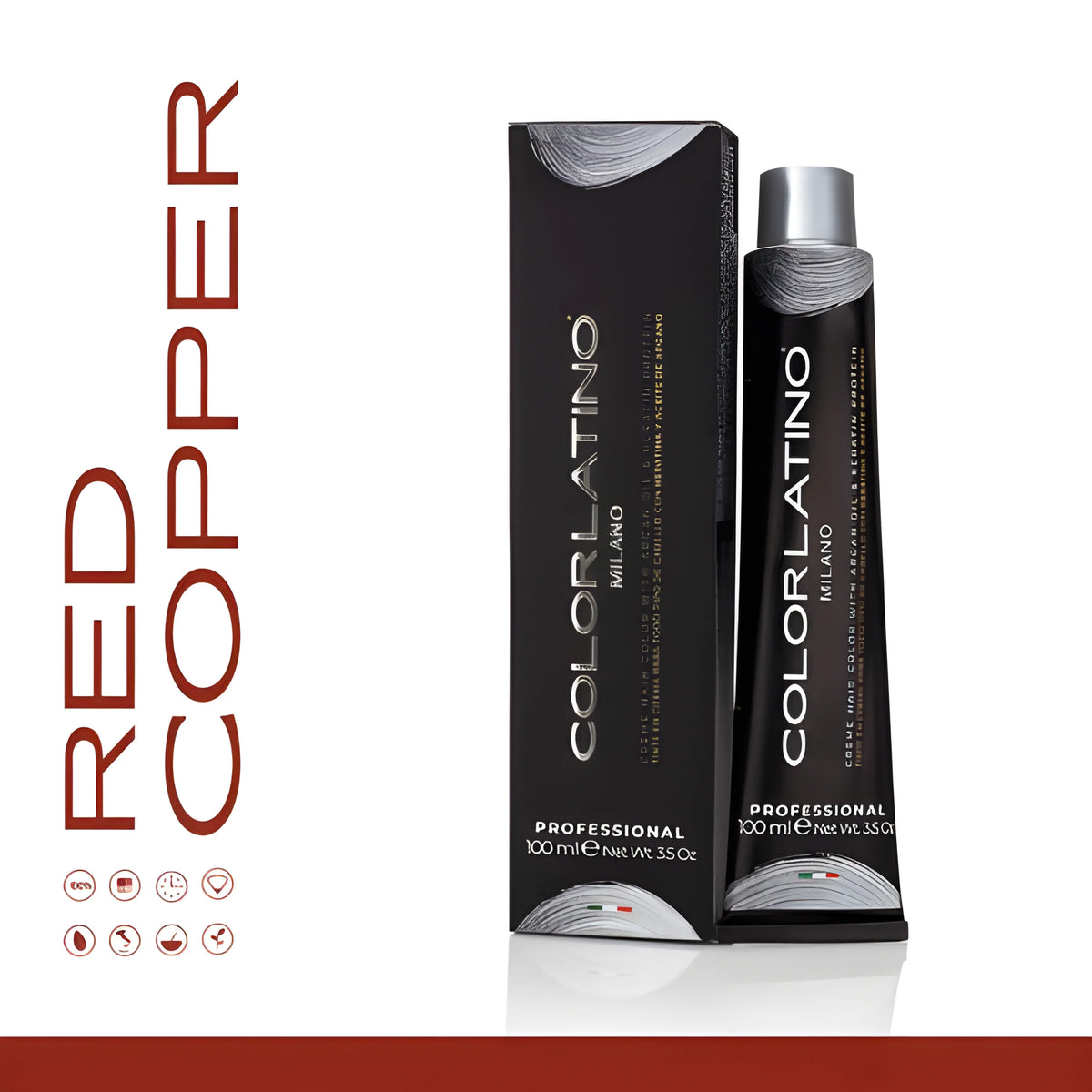 Colorlatino Milano Permanent Color Cream — Red Copper